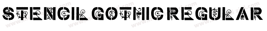 Stencil Gothic Regular字体转换